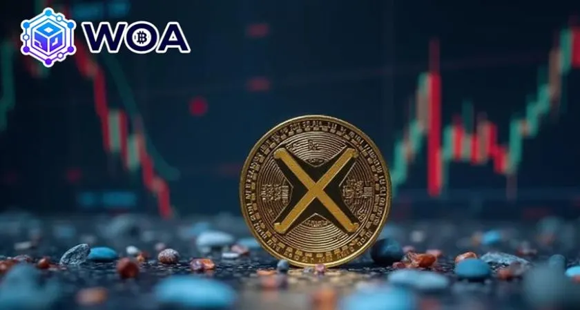 WOA Crypto cloud mining dashboard showing real-time earnings