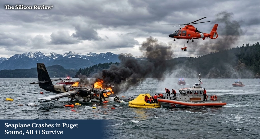 Seaplane Crashes, Catches Fire in Puget Sound; All 11 on Board Survive, 'Miracle' Escape in Washington Waters