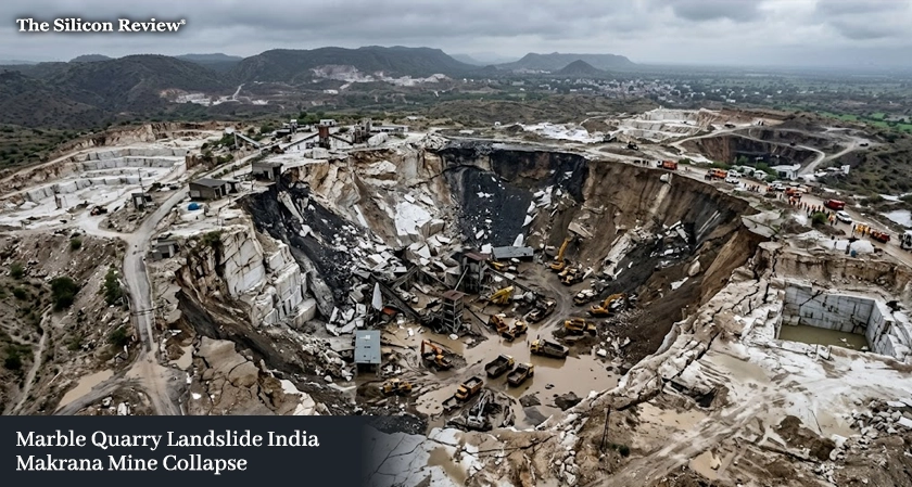 Massive Ground Collapse Swallows Dozen Marble Mines in Rajasthan's Makrana after Heavy Rain