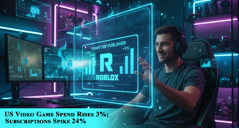 US Video Game Spend Rises 3%; Subscriptions Spike 24%