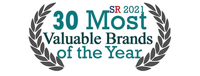30 Most Valuable Brands of the Year 2021 Listing